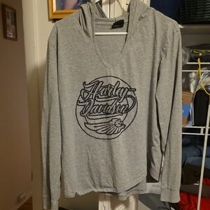 Harley-Davidson Gray Hoodie Sweatshirt